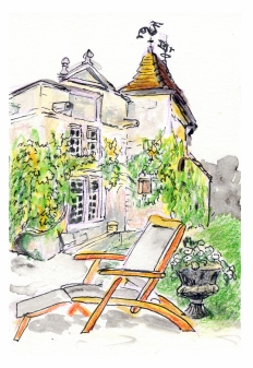 Chaise longue & château européen - artiste-tillystudio-com.jpg - Chateau de Maumont - Les logis de la touvre